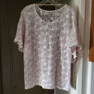 Democracy Lace Blouse - Cream